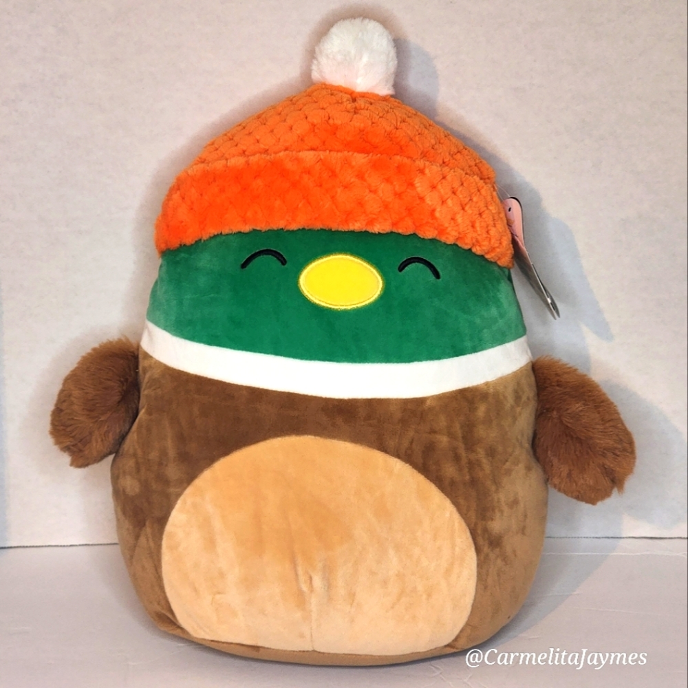🖤 AVERY 🦆2022 HTF Select Series Mallord Duck w Beanie Original Squishmallow